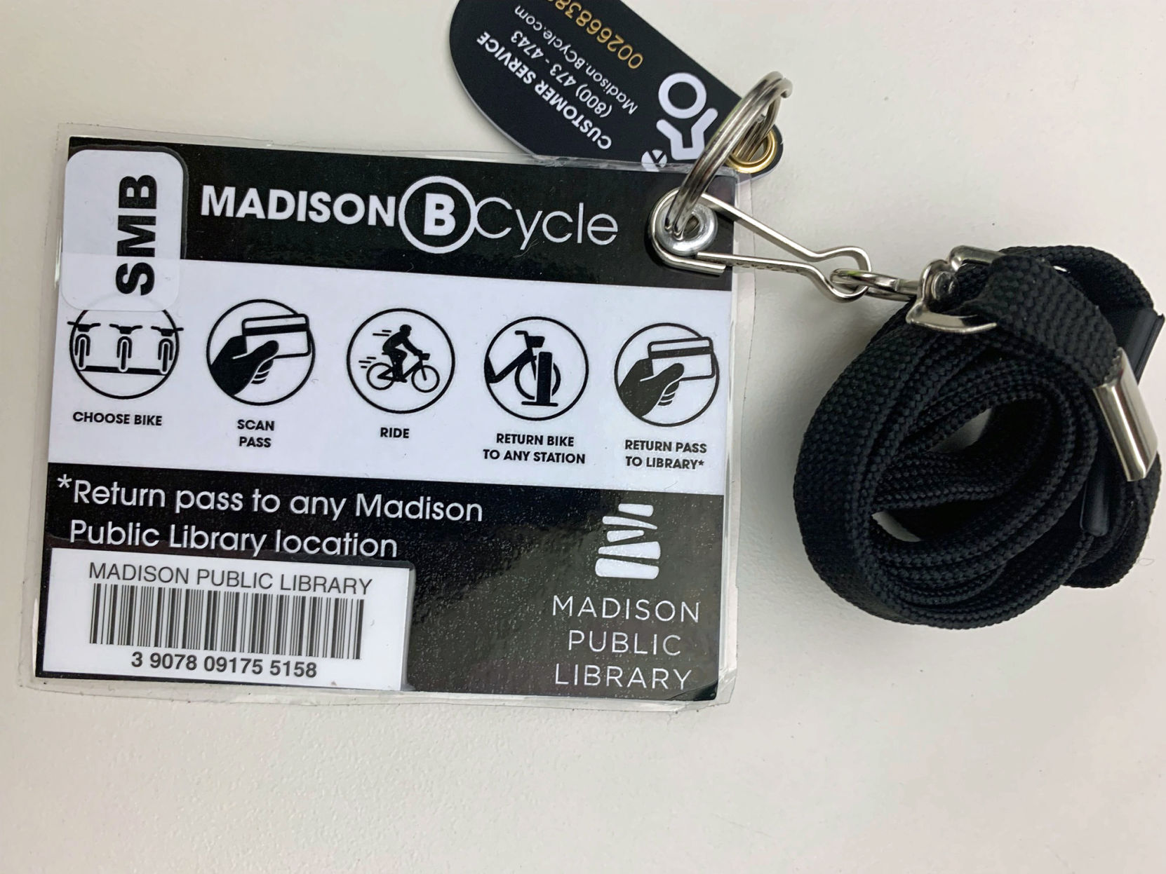 Madison BCycle library pass